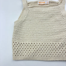 Load image into Gallery viewer, Girls GHANDA, knitted cotton summer top, GUC, size 3-4,