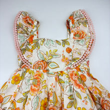 Load image into Gallery viewer, Girls Cynthia Rowley, lined floral cotton dress, EUC, size 4, L: 56cm