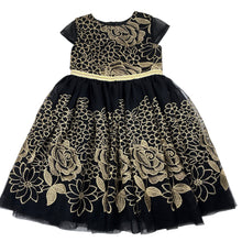 Load image into Gallery viewer, Girls Ollie's Place, lined embroidered tulle party dress, roses, EUC, size 3, L: 59cm
