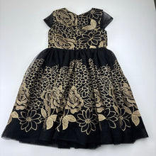 Load image into Gallery viewer, Girls Ollie's Place, lined embroidered tulle party dress, roses, EUC, size 3, L: 59cm