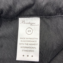 Load image into Gallery viewer, Girls Mini Minors Boutique, black silk pants adjustable, EUC, size 3-4,