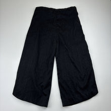 Load image into Gallery viewer, Girls Mini Minors Boutique, black silk pants adjustable, EUC, size 3-4,