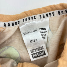 Load image into Gallery viewer, Unisex Bonds, zip Wondersuit / zippy / romper, GUC, size 3,