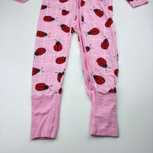 Load image into Gallery viewer, Girls Bonds, zip Wondersuit / zippy / romper, ladybirds, EUC, size 3,