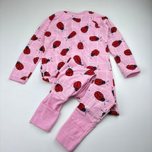 Load image into Gallery viewer, Girls Bonds, zip Wondersuit / zippy / romper, ladybirds, EUC, size 3,