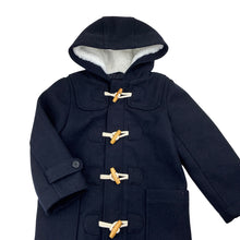 Load image into Gallery viewer, Unisex Country Road, navy wool blend duffle coat/jacket, EUC, size 2-3,