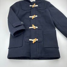 Load image into Gallery viewer, Unisex Country Road, navy wool blend duffle coat/jacket, EUC, size 2-3,