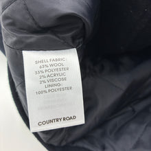 Load image into Gallery viewer, Unisex Country Road, navy wool blend duffle coat/jacket, EUC, size 2-3,