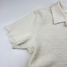 Load image into Gallery viewer, Girls Mango, stretchy lightweight textured short sleeve shirt, EUC, size 12,