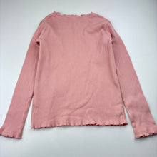 Load image into Gallery viewer, Girls Anko, pink ribbed long sleeve tee/top, GUC, size 6,