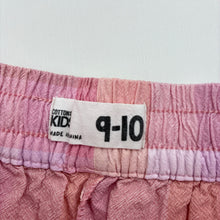 Load image into Gallery viewer, Girls Cotton On, pink check cotton shorts elasticated, GUC, size 9-10,