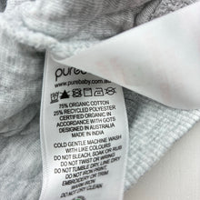 Load image into Gallery viewer, Unisex Purebaby, quilted organic cotton blend vest, mark on front, FUC, size 1,