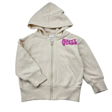 Load image into Gallery viewer, Girls Mango, zip hoodie sweater, small mark on chest, FUC, size 2,