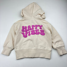 Load image into Gallery viewer, Girls Mango, zip hoodie sweater, small mark on chest, FUC, size 2,