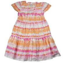 Load image into Gallery viewer, Girls Target, tie-dyed lightweight cotton dress, light marks on chest, FUC, size 6, L: 66cm