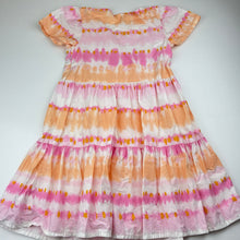 Load image into Gallery viewer, Girls Target, tie-dyed lightweight cotton dress, light marks on chest, FUC, size 6, L: 66cm