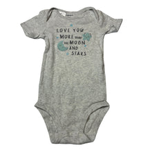 Load image into Gallery viewer, Unisex Carters, cotton bodysuit, moon and stars, GUC, size 0-1,