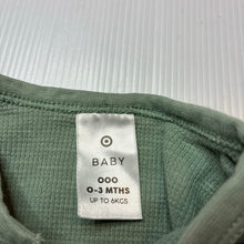 Load image into Gallery viewer, Unisex Target, cotton waffle Henley top, EUC, size 000,