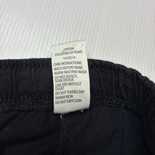 Load image into Gallery viewer, Boys KID, black cotton shorts elasticated, GUC, size 1,