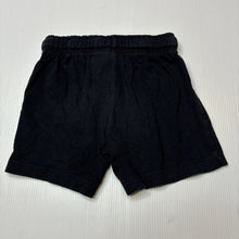 Load image into Gallery viewer, Boys KID, black cotton shorts elasticated, GUC, size 1,