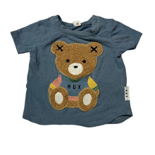 Load image into Gallery viewer, Boys Hux, stretch organic cotton t-shirt teddy bear, GUC, size 000,