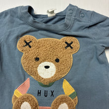 Load image into Gallery viewer, Boys Hux, stretch organic cotton t-shirt teddy bear, GUC, size 000,