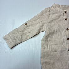 Load image into Gallery viewer, Boys David Jones, cotton/linen long sleeve shirt, dinosaur, EUC, size 2,