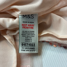 Load image into Gallery viewer, Girls M&amp;S, lined tulle and sequined skirt elasticated, EUC, size 4-5,