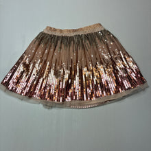 Load image into Gallery viewer, Girls M&amp;S, lined tulle and sequined skirt elasticated, EUC, size 4-5,