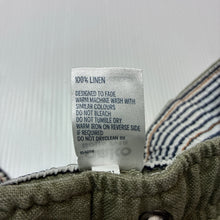 Load image into Gallery viewer, Boys Anko, khaki linen shorts elasticated, GUC, size 9,