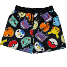 Load image into Gallery viewer, Boys Pokemon, lightweight board shorts elasticated, EUC, size 6,