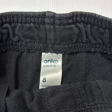 Load image into Gallery viewer, Boys Anko, cotton blend shorts elasticated, wash fade, FUC, size 8,