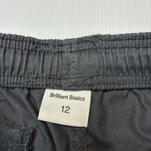 Load image into Gallery viewer, Boys Brilliant Basics, grey school cargo shorts elasticated, EUC, size 12,