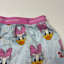 Load image into Gallery viewer, Girls Peter Alexander, Disney Daisy Duck cotton pyjama shorts elasticated, GUC, size 10,