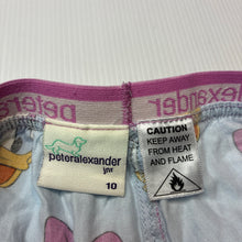 Load image into Gallery viewer, Girls Peter Alexander, Disney Daisy Duck cotton pyjama shorts elasticated, GUC, size 10,