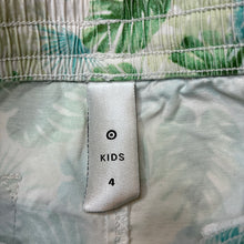 Load image into Gallery viewer, Boys Target, lightweight stretch board shorts elasticated, GUC, size 4,