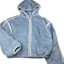 Load image into Gallery viewer, Girls Anko, blue fleece zip hoodie sweater, GUC, size 12,