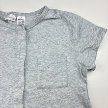 Load image into Gallery viewer, Girls Peter Alexander, grey cotton sleep suit, light mark on chest, FUC, size 8,