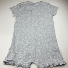 Load image into Gallery viewer, Girls Peter Alexander, grey cotton sleep suit, light mark on chest, FUC, size 8,