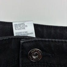 Load image into Gallery viewer, Boys Anko, black stretch denim jeans adjustable, FUC, size 12,