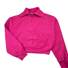 Load image into Gallery viewer, Girls Tilii, pink cotton blend sweater/jumper, light marks on cuffs, FUC, size 12,