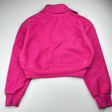 Load image into Gallery viewer, Girls Tilii, pink cotton blend sweater/jumper, light marks on cuffs, FUC, size 12,