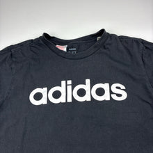 Load image into Gallery viewer, Unisex Adidas, black cotton t-shirt/top, GUC, size 15-16,