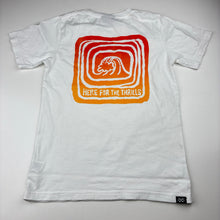 Load image into Gallery viewer, Boys AXS, white cotton t-shirt, surf, FUC, size 8,
