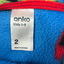 Load image into Gallery viewer, Boys Anko, fleece zip up sweater, tractors, diggers, GUC, size 2,