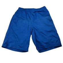 Load image into Gallery viewer, Boys Uniqlo, blue sports/activewear shorts elasticated, GUC, size 7-8,