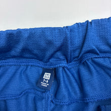Load image into Gallery viewer, Boys Uniqlo, blue sports/activewear shorts elasticated, GUC, size 7-8,