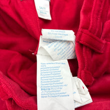 Load image into Gallery viewer, Girls OBAIBI, lined red velvet shorts adjustable, EUC, size 3,