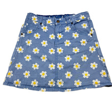 Load image into Gallery viewer, Girls Frugi, floral organic cotton blend skirt adjustable, FUC, size 9-10,