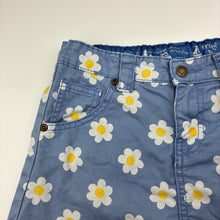 Load image into Gallery viewer, Girls Frugi, floral organic cotton blend skirt adjustable, FUC, size 9-10,